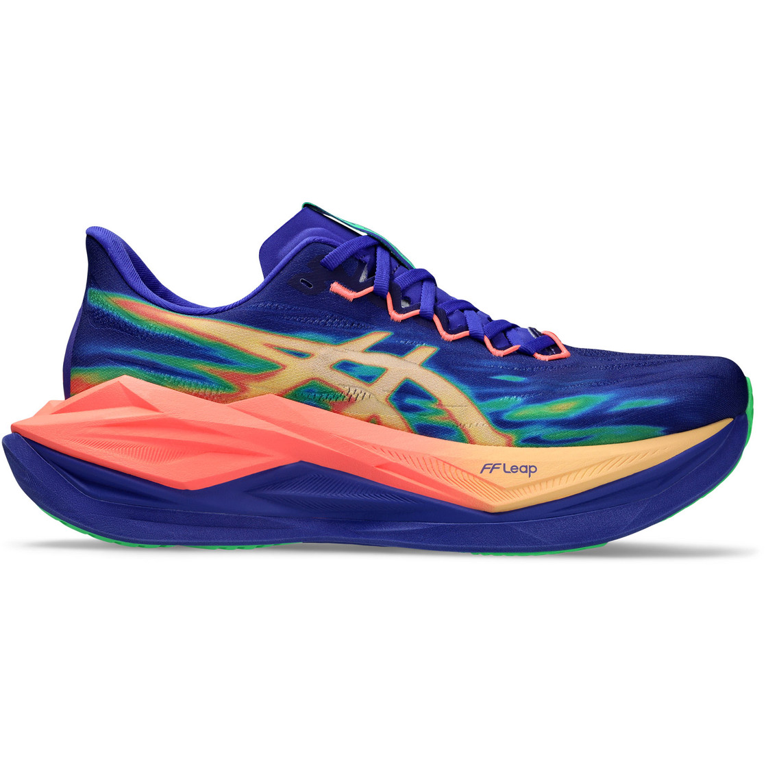 ASICS Superblast 3 - Blauw en oranje